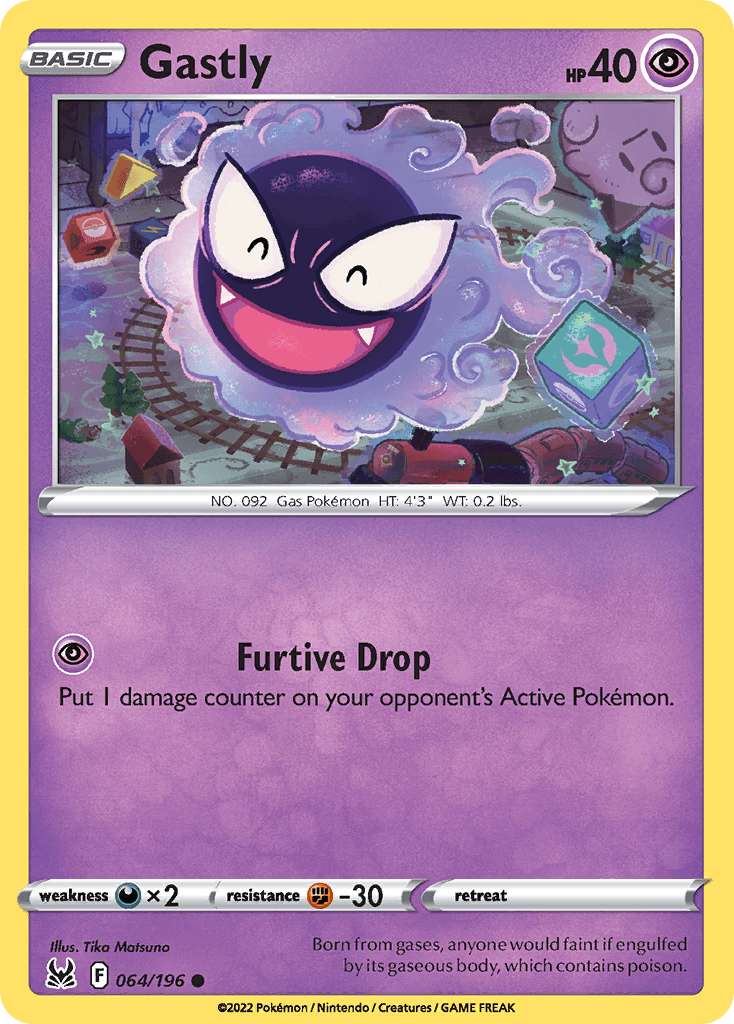 Gastly Pokémon card