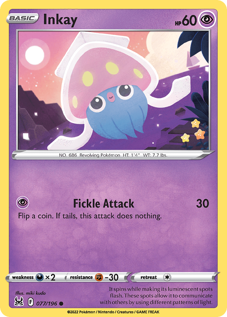 Inkay Pokémon card
