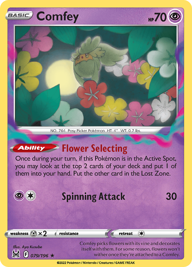 Comfey Pokémon card