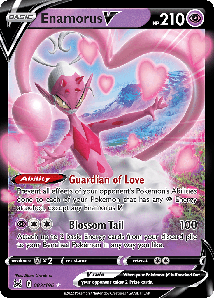 Enamorus V Pokémon card