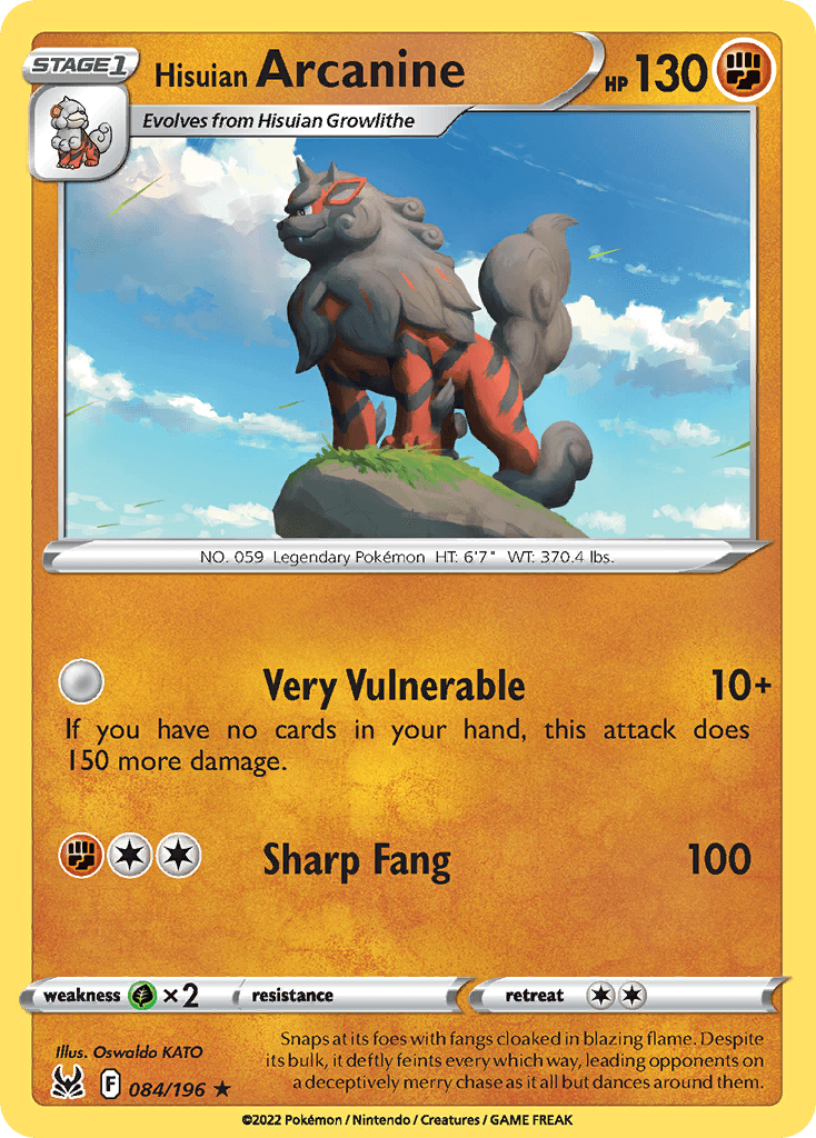 Hisuian Arcanine from Lost Origin