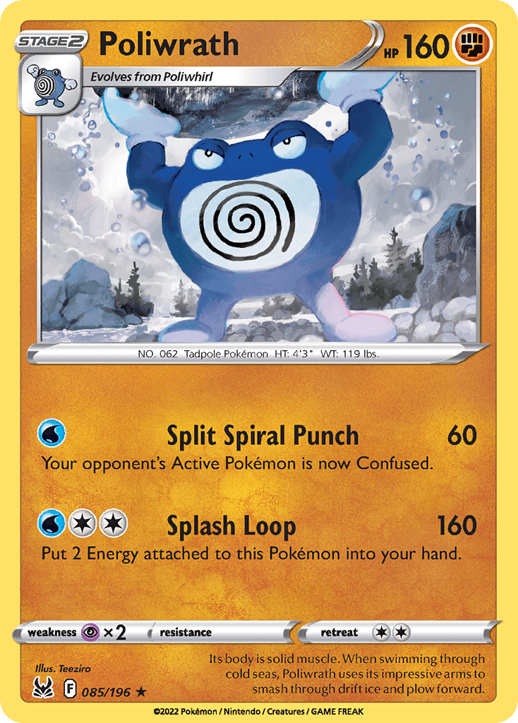 Poliwrath Pokémon card