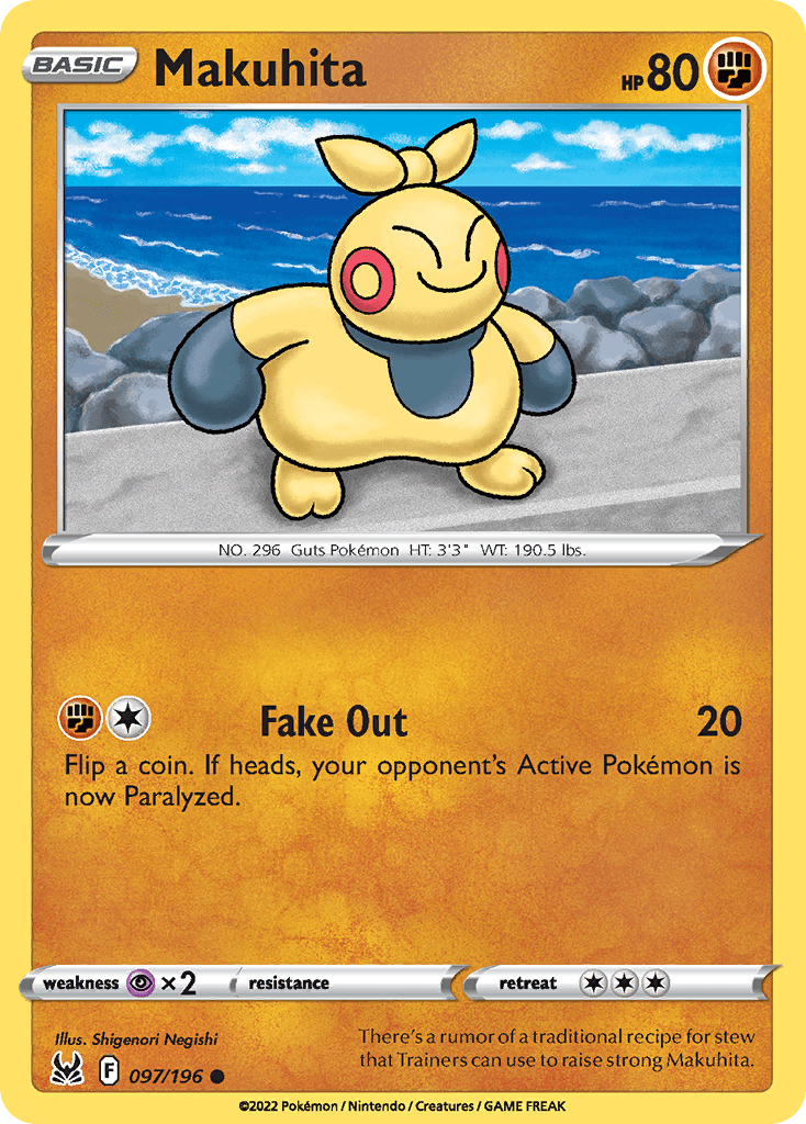 Makuhita Pokémon card