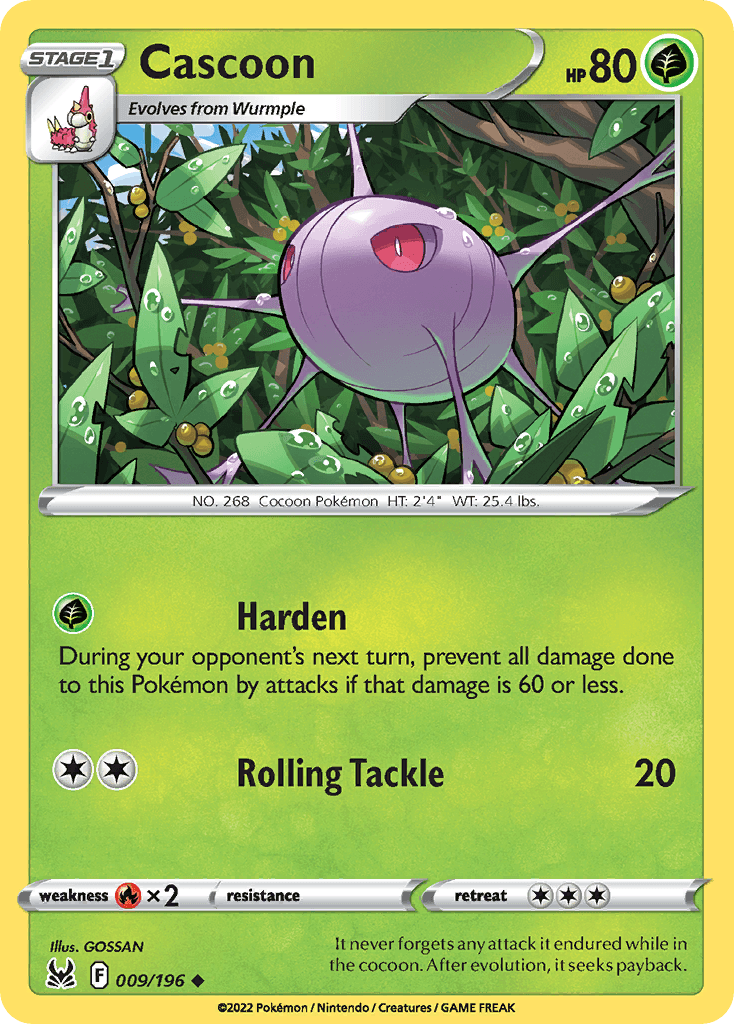 Cascoon Pokémon card