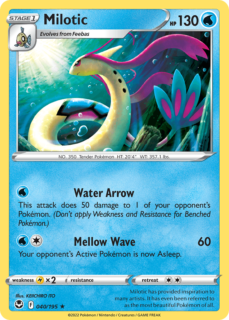 Milotic Pokémon card