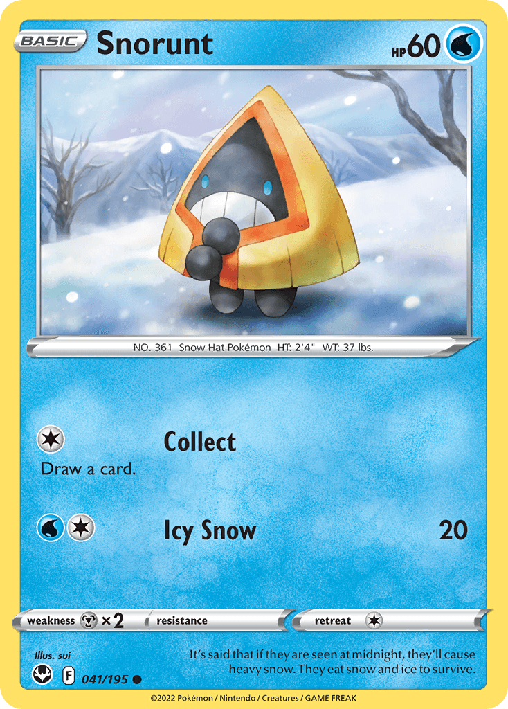 Snorunt Pokémon card