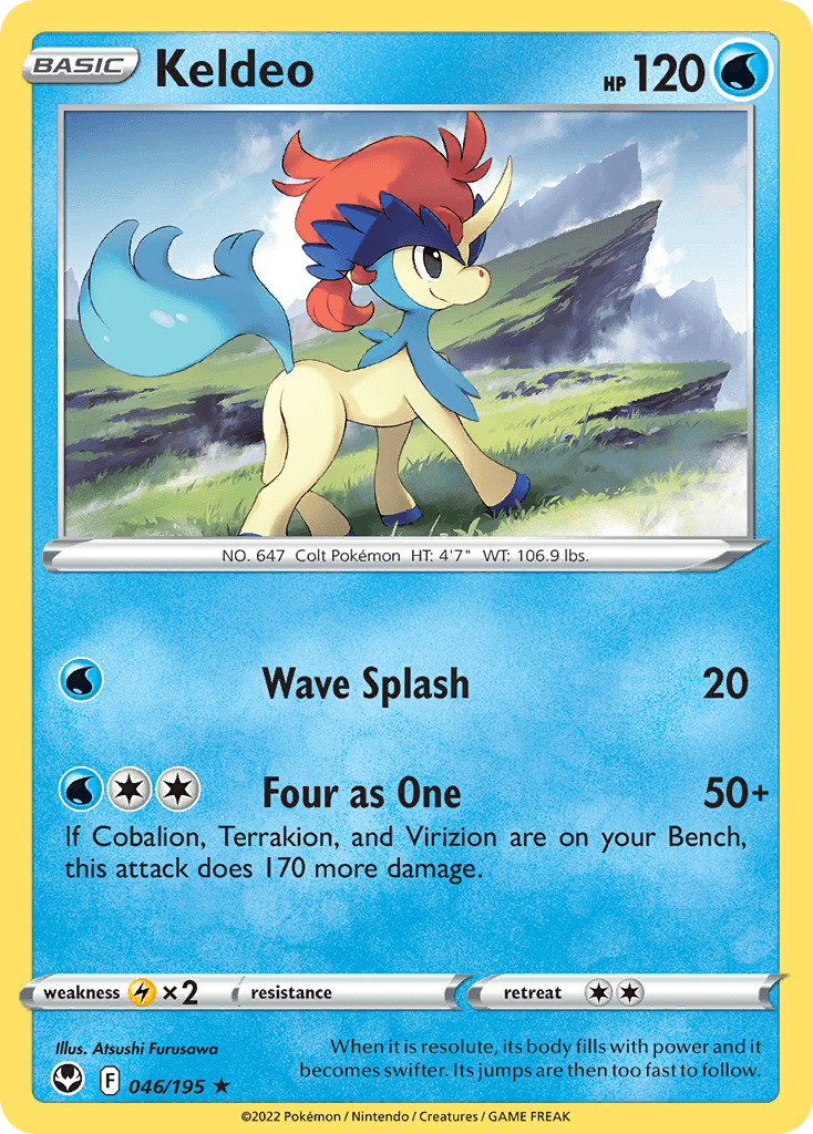 Keldeo illustrated by Atsushi Furusawa