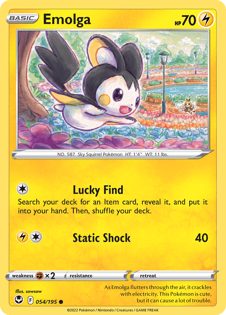 Emolga illustrated by sowsow