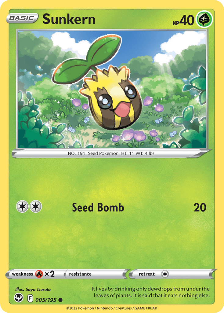 Sunkern Pokémon card