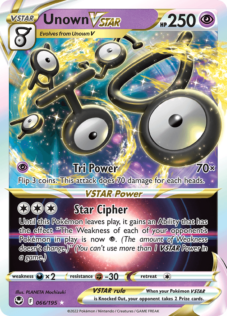Unown VSTAR — Rare Holo VSTAR
