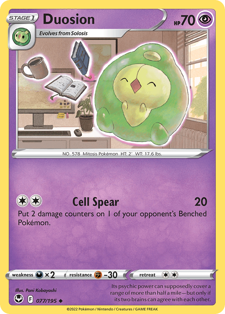 Duosion Pokémon card