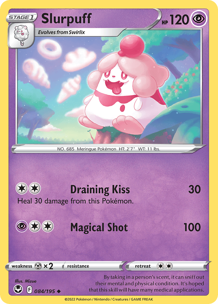 Slurpuff Pokémon card