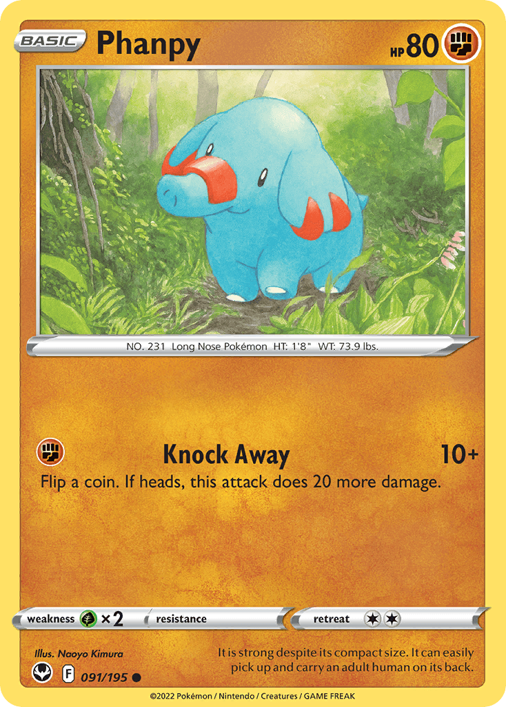 Phanpy Pokémon card