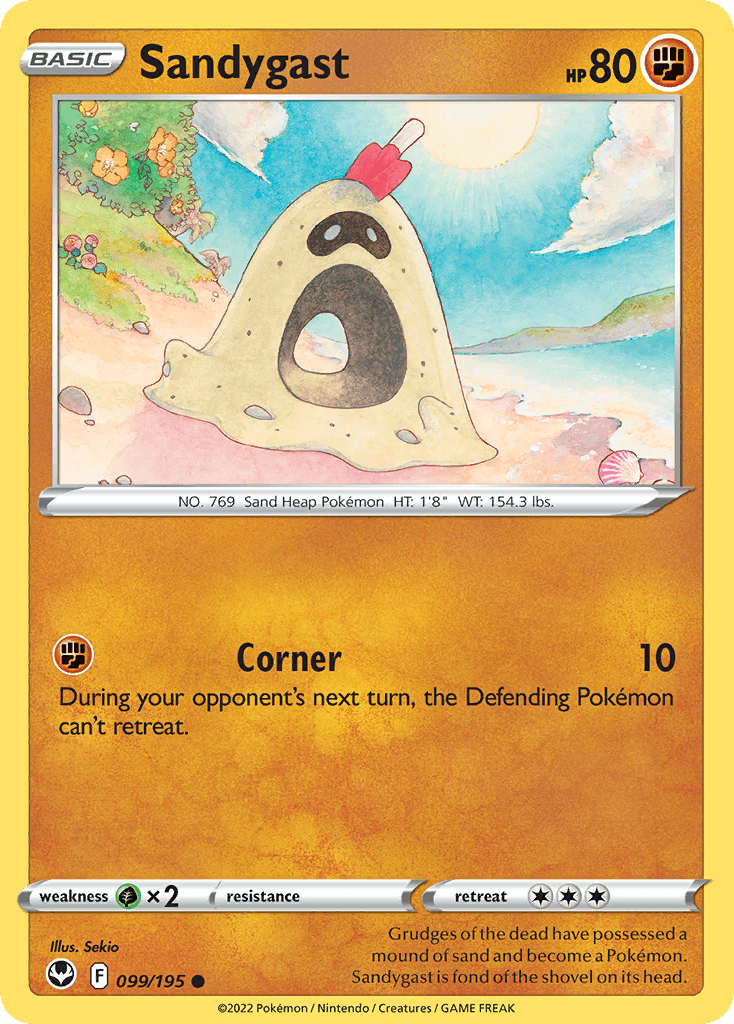 Sandygast Pokémon card