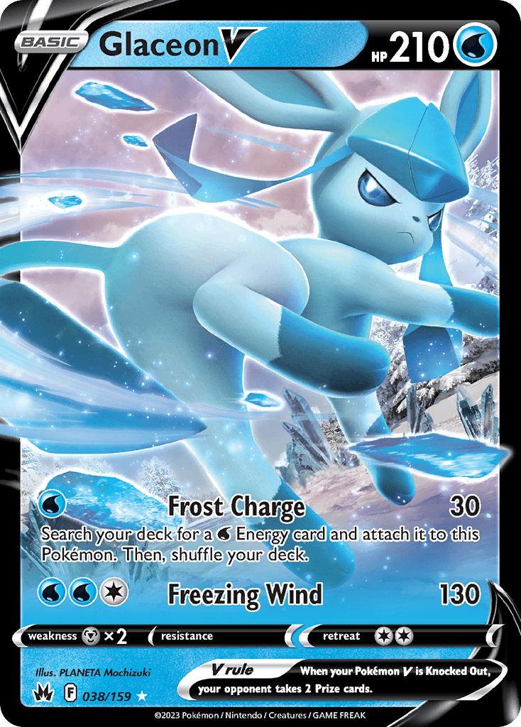 Glaceon V Pokémon card