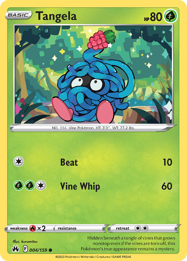 Tangela Pokémon card