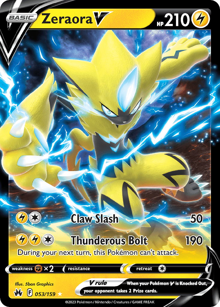 Zeraora V Pokémon card