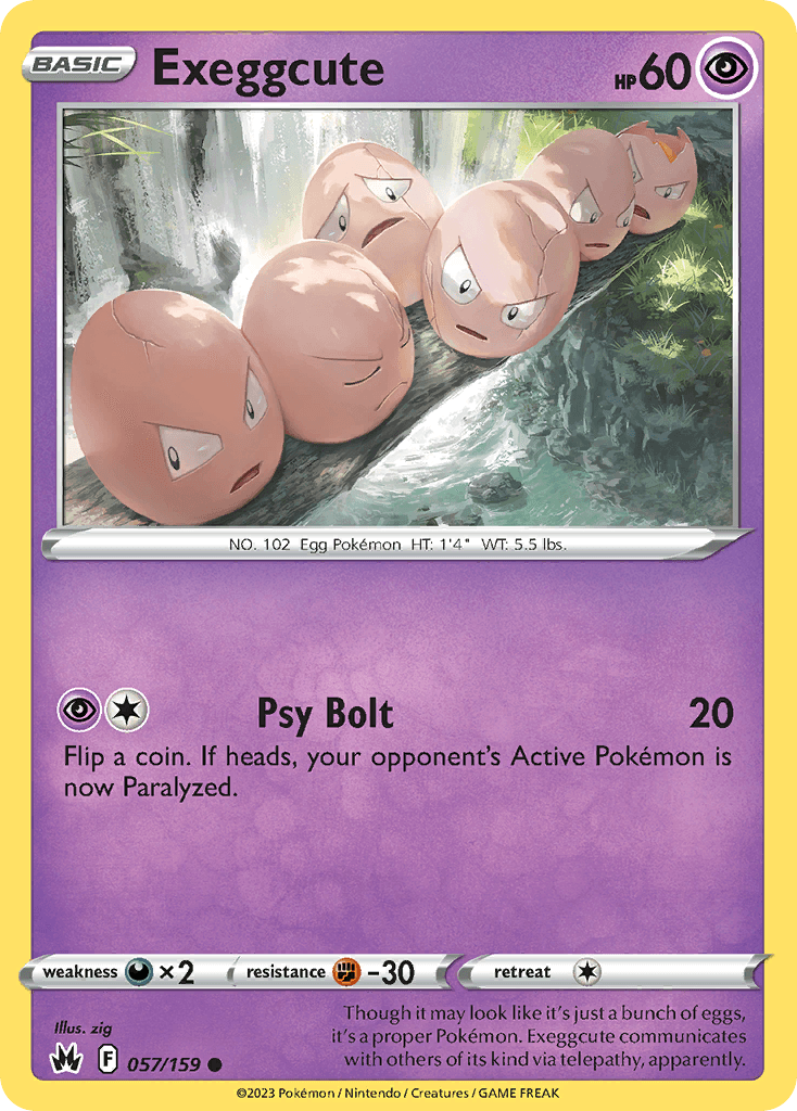 Exeggcute Pokémon card