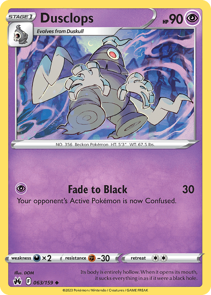 Dusclops Pokémon card
