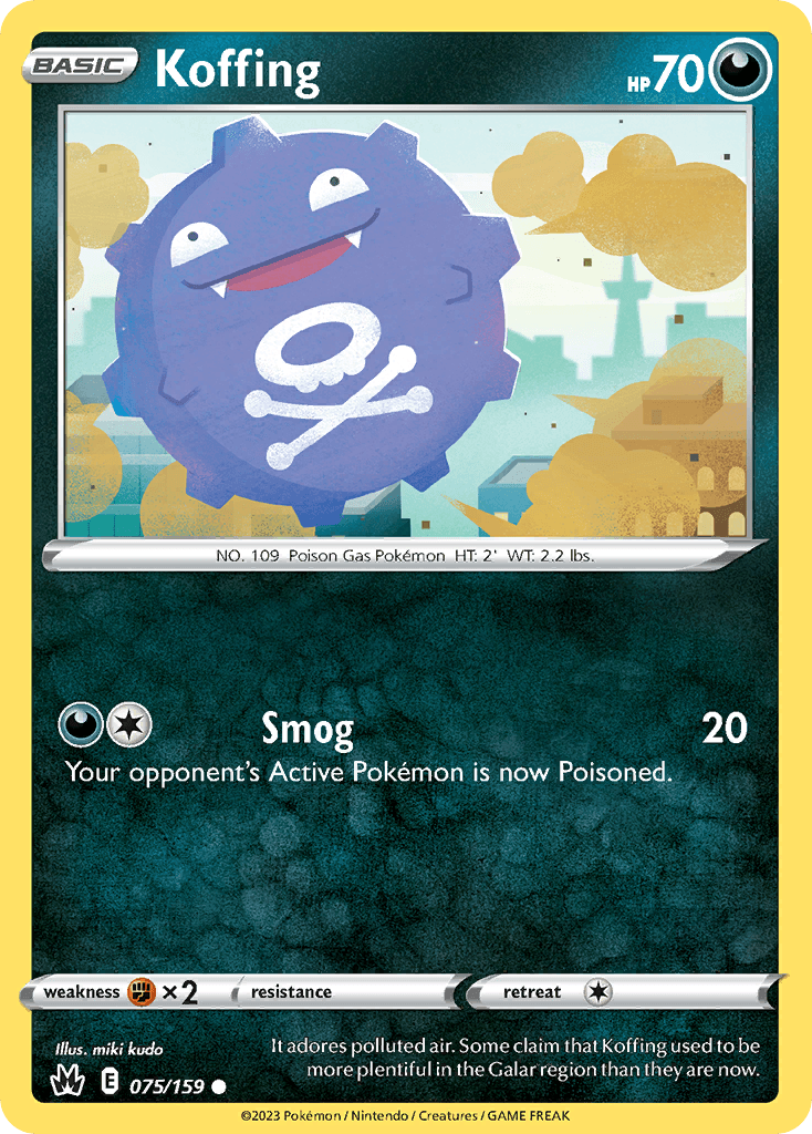Koffing Pokémon card