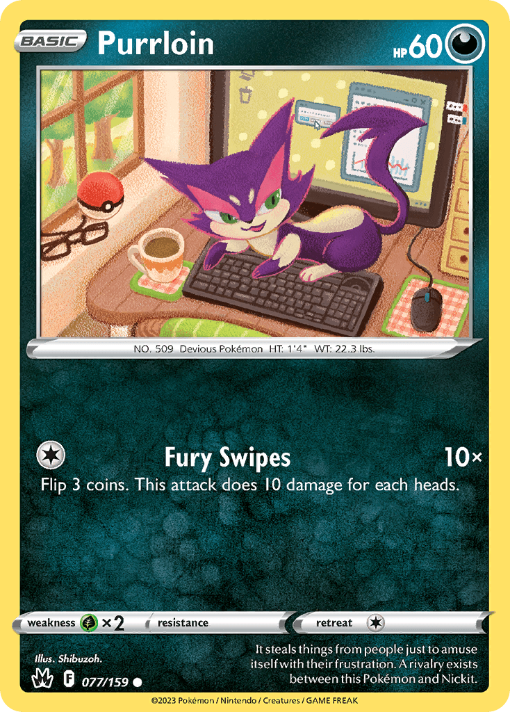 Purrloin Pokémon card