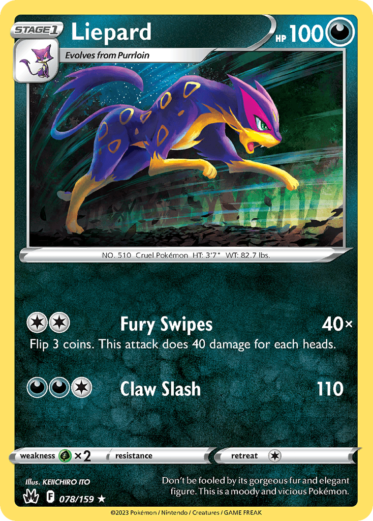 Liepard Pokémon card