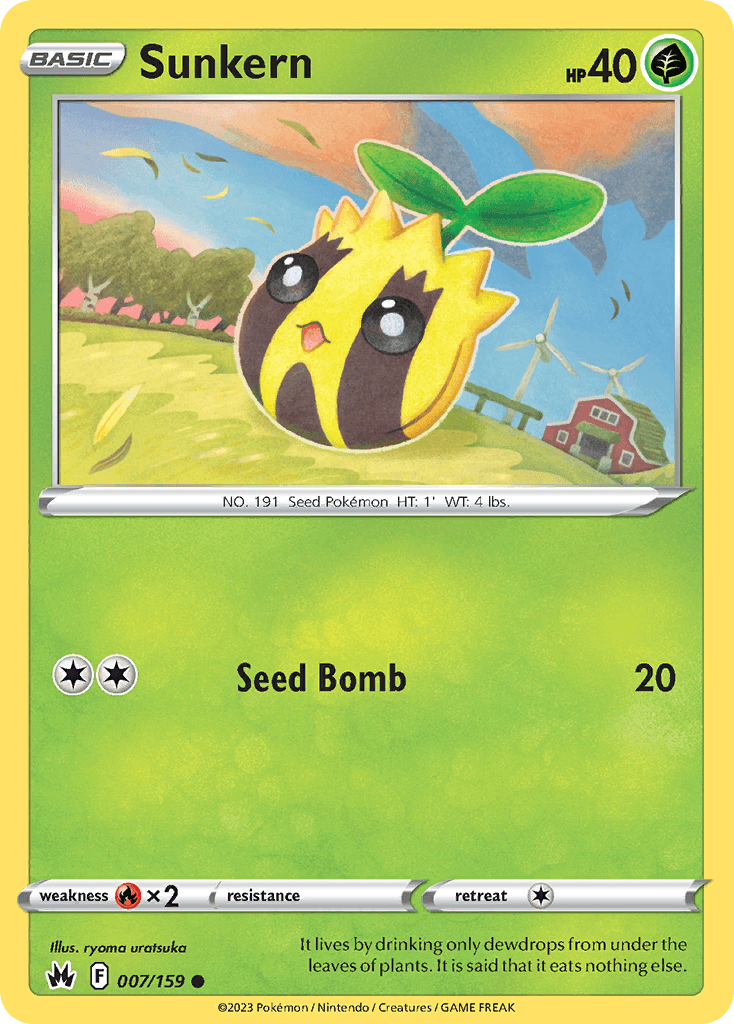 Sunkern Pokémon card