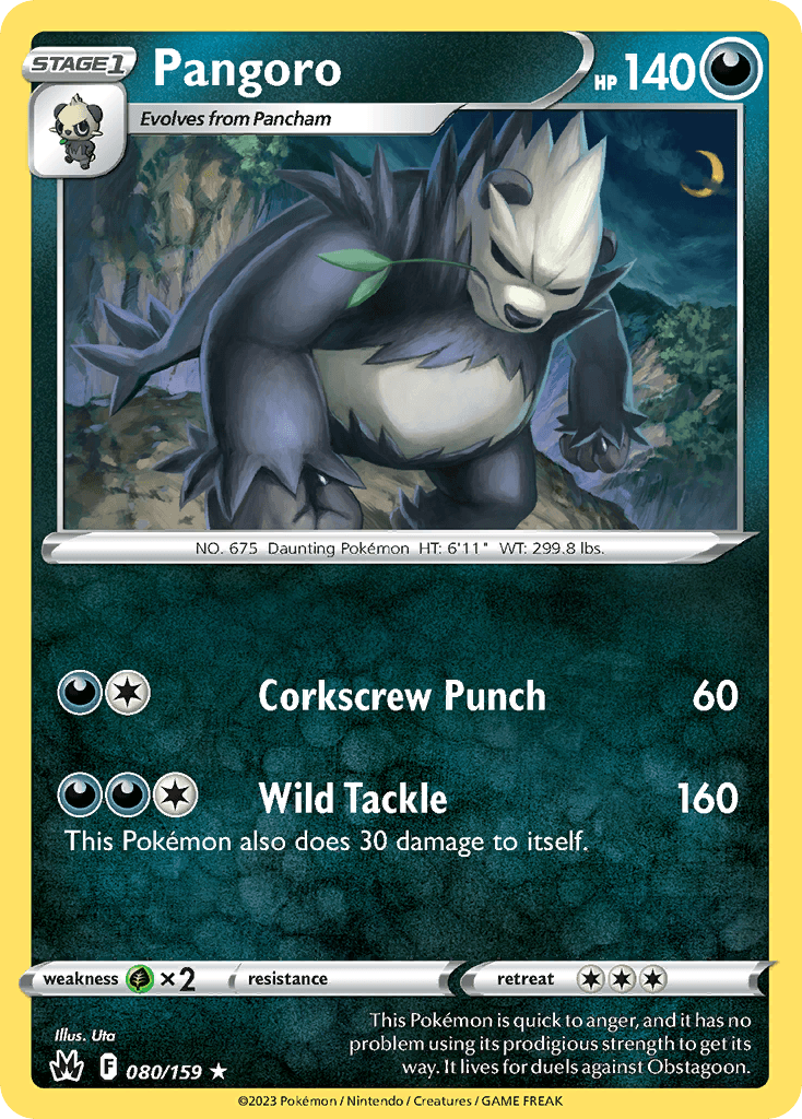Pangoro Pokémon card