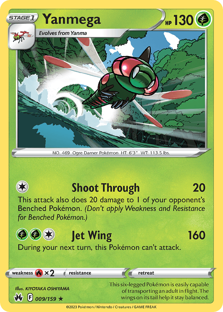 Yanmega Pokémon card