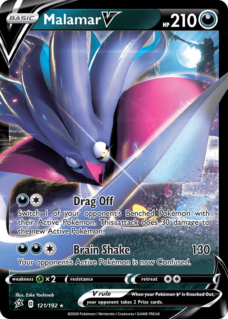 Malamar V Pokémon card