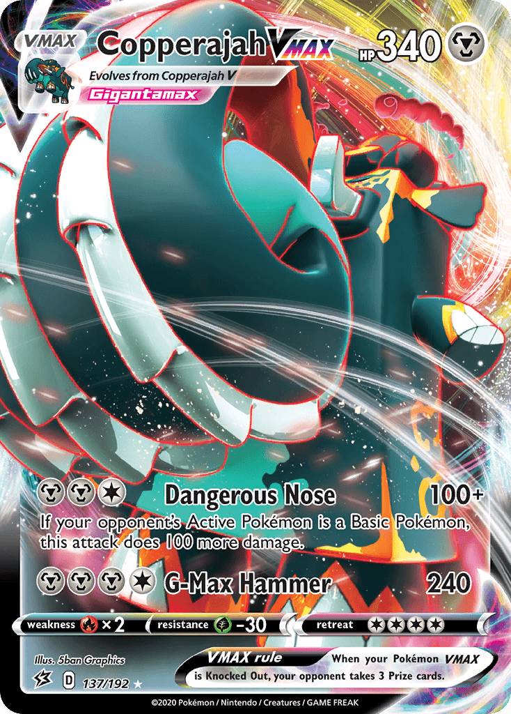 Copperajah VMAX Pokémon card