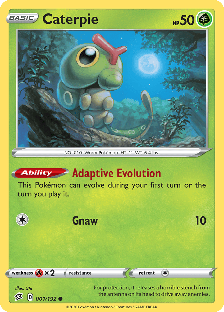 Caterpie Pokémon card
