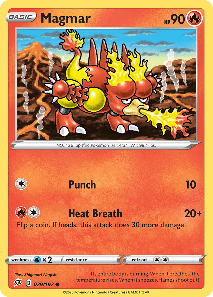 Magmar Pokémon card
