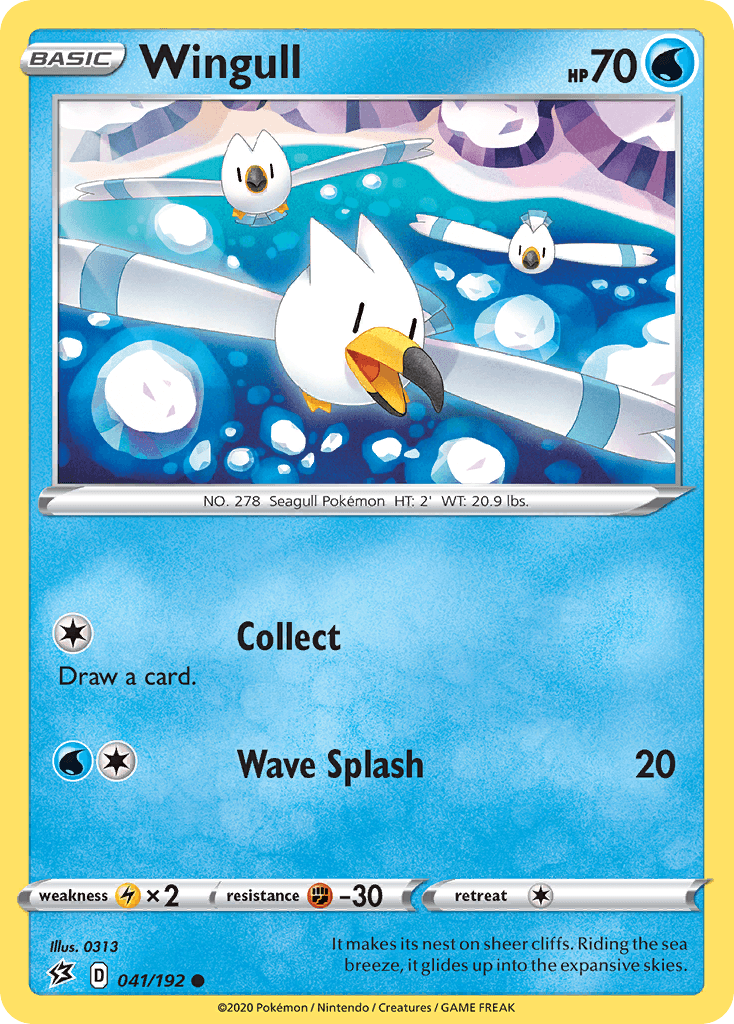 Wingull Pokémon card