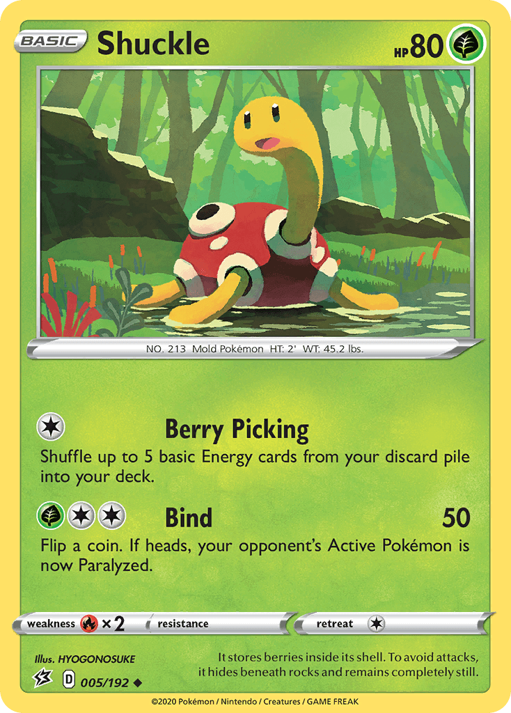Shuckle Pokémon card