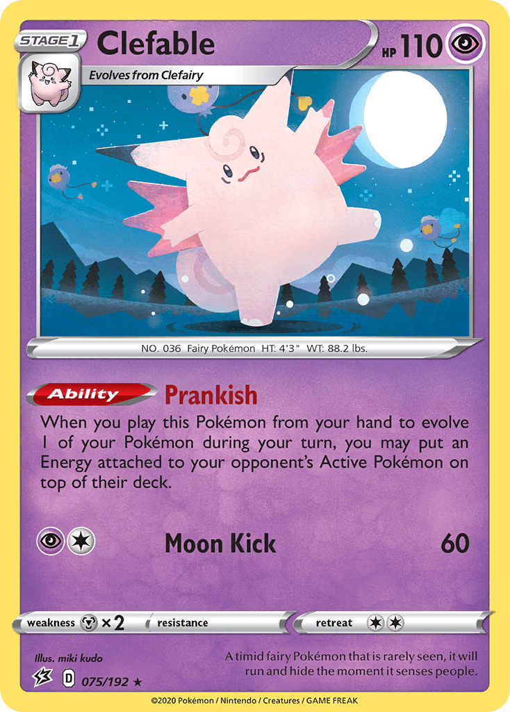 Clefable Pokémon card