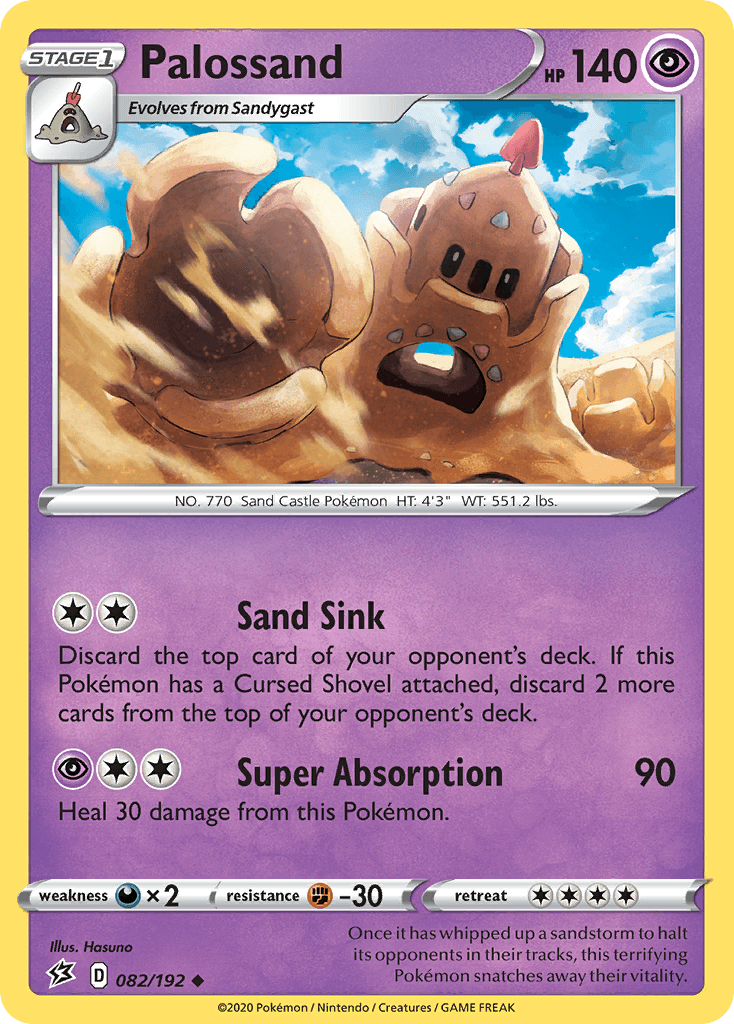 Palossand Pokémon card