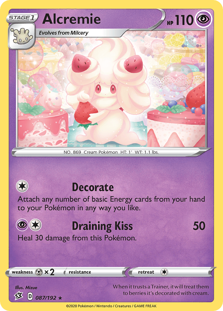 Alcremie Pokémon card