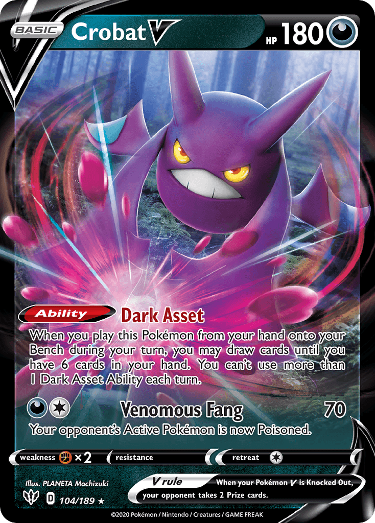 Crobat V Pokémon card