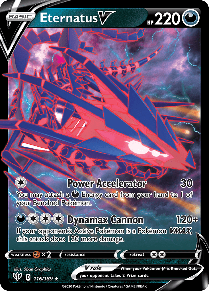 Eternatus V Pokémon card