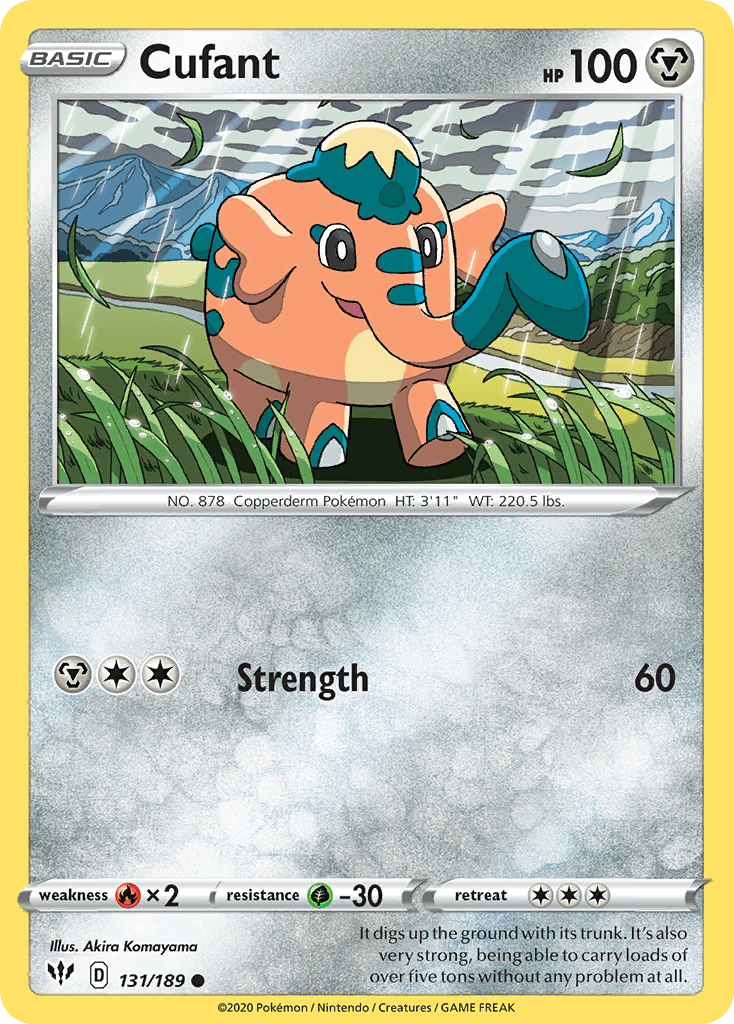 Cufant Pokémon card