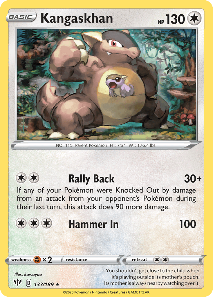 Kangaskhan Pokémon card