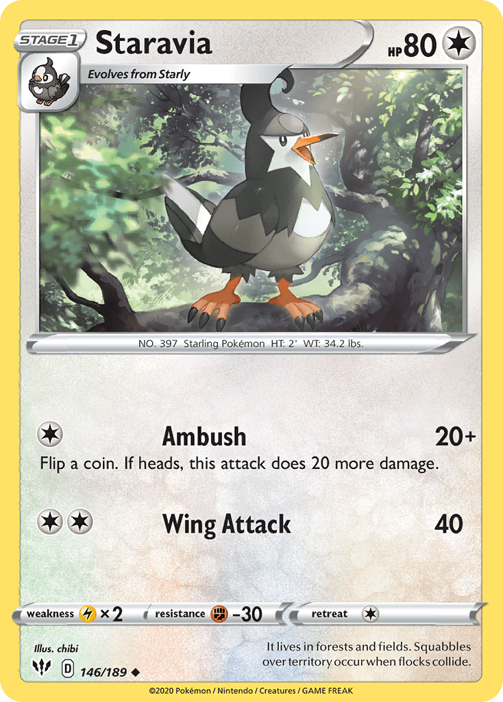 Staravia Pokémon card