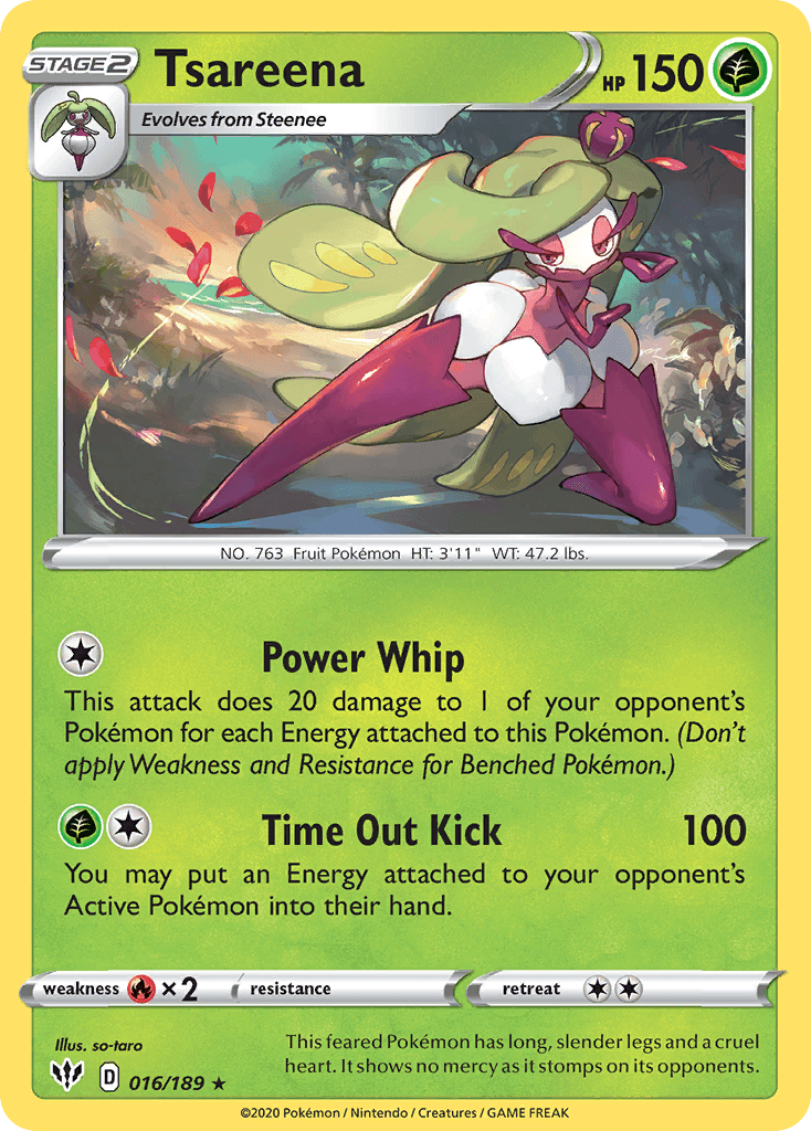 Tsareena Pokémon card