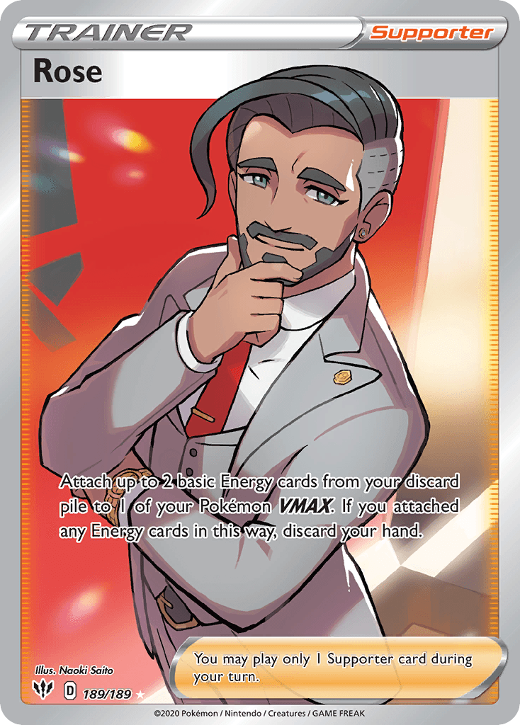 Rose Pokémon card