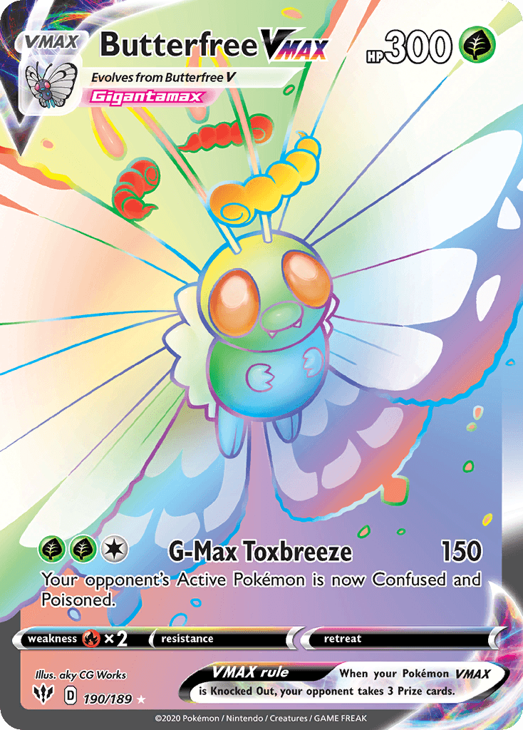 Butterfree VMAX Pokémon card