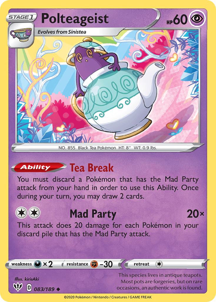 Polteageist Pokémon card