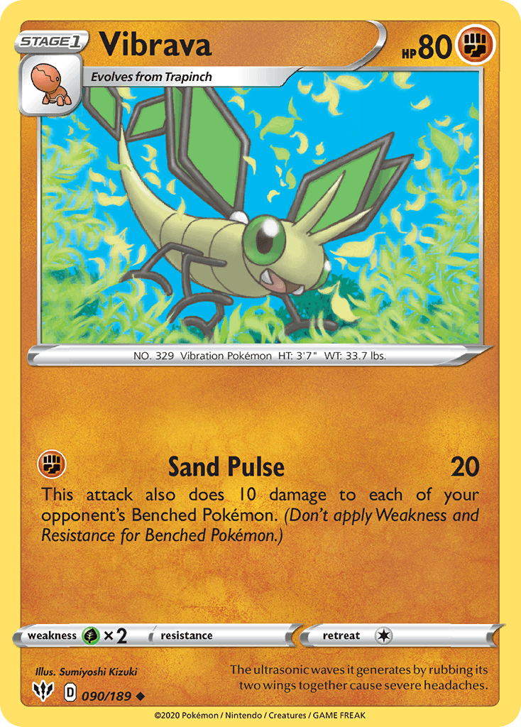 Vibrava Pokémon card