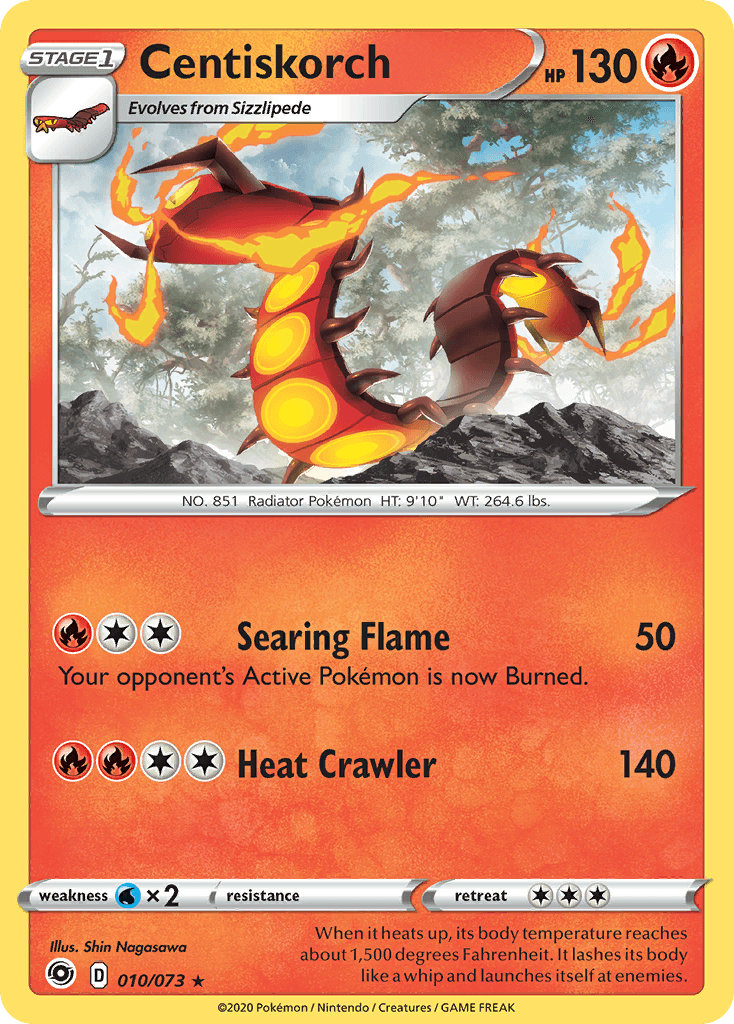 Centiskorch Pokémon card