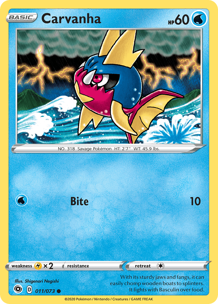 Carvanha Pokémon card